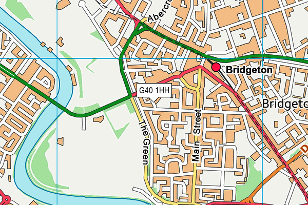 G40 1HH map - OS VectorMap District (Ordnance Survey)