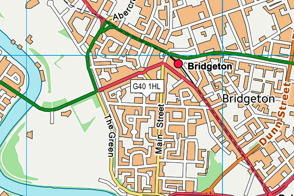 G40 1HL map - OS VectorMap District (Ordnance Survey)