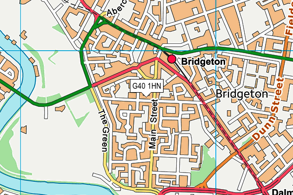 G40 1HN map - OS VectorMap District (Ordnance Survey)