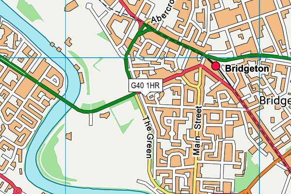 G40 1HR map - OS VectorMap District (Ordnance Survey)