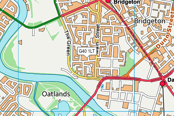 G40 1LT map - OS VectorMap District (Ordnance Survey)