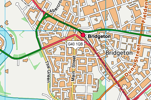 G40 1QB map - OS VectorMap District (Ordnance Survey)