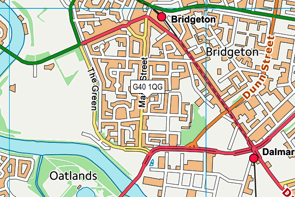 G40 1QG map - OS VectorMap District (Ordnance Survey)