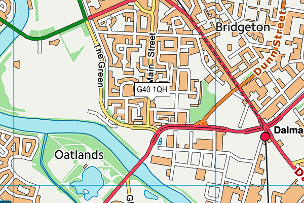 G40 1QH map - OS VectorMap District (Ordnance Survey)