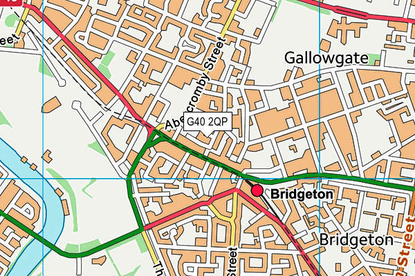 G40 2QP map - OS VectorMap District (Ordnance Survey)