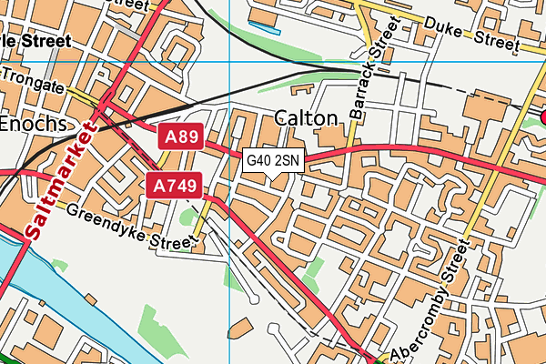 G40 2SN map - OS VectorMap District (Ordnance Survey)