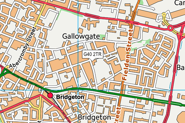 G40 2TR map - OS VectorMap District (Ordnance Survey)