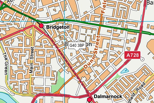 G40 3BP map - OS VectorMap District (Ordnance Survey)