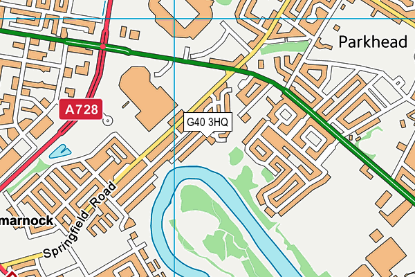 G40 3HQ map - OS VectorMap District (Ordnance Survey)
