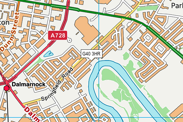 G40 3HR map - OS VectorMap District (Ordnance Survey)