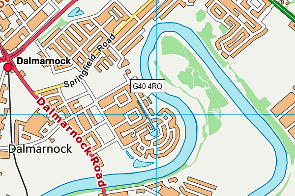 G40 4RQ map - OS VectorMap District (Ordnance Survey)