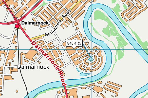 G40 4RS map - OS VectorMap District (Ordnance Survey)