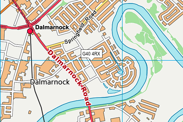 G40 4RX map - OS VectorMap District (Ordnance Survey)
