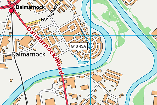G40 4SA map - OS VectorMap District (Ordnance Survey)