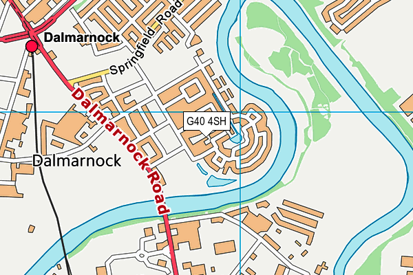 G40 4SH map - OS VectorMap District (Ordnance Survey)