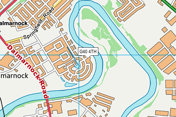 G40 4TH map - OS VectorMap District (Ordnance Survey)