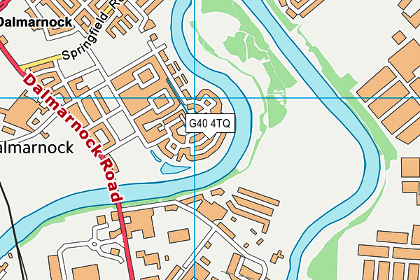 G40 4TQ map - OS VectorMap District (Ordnance Survey)