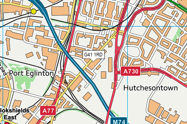 G41 1RD map - OS VectorMap District (Ordnance Survey)