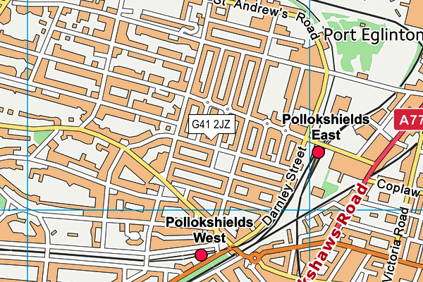 G41 2JZ map - OS VectorMap District (Ordnance Survey)