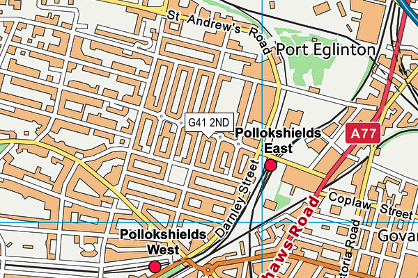 G41 2ND map - OS VectorMap District (Ordnance Survey)