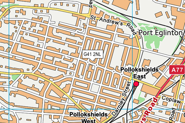 G41 2NL map - OS VectorMap District (Ordnance Survey)