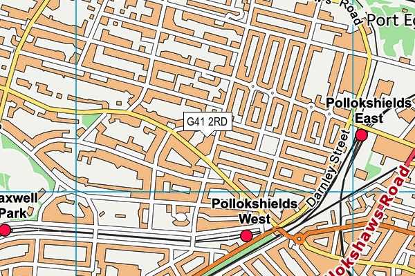 G41 2RD map - OS VectorMap District (Ordnance Survey)