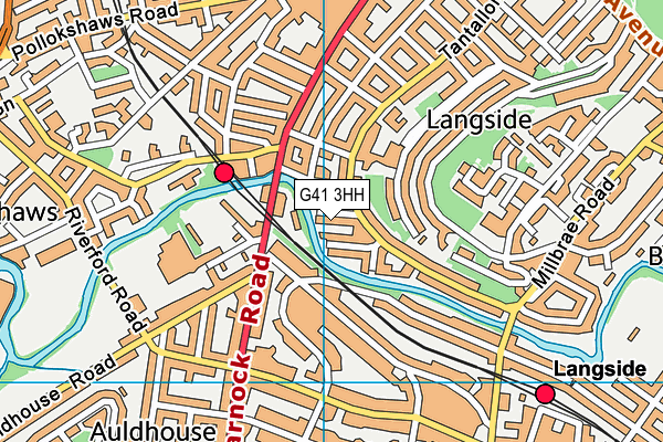 G41 3HH map - OS VectorMap District (Ordnance Survey)