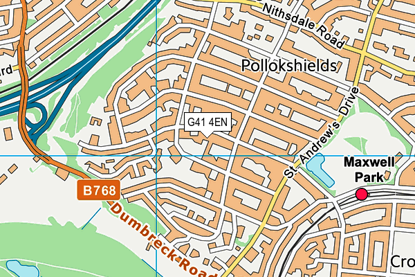 G41 4EN map - OS VectorMap District (Ordnance Survey)