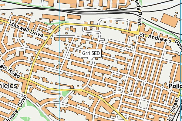 G41 5ED map - OS VectorMap District (Ordnance Survey)