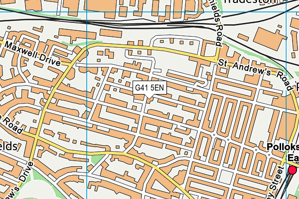 G41 5EN map - OS VectorMap District (Ordnance Survey)