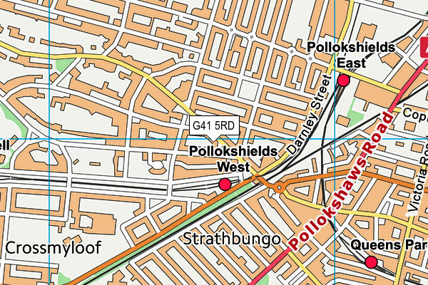 G41 5RD map - OS VectorMap District (Ordnance Survey)