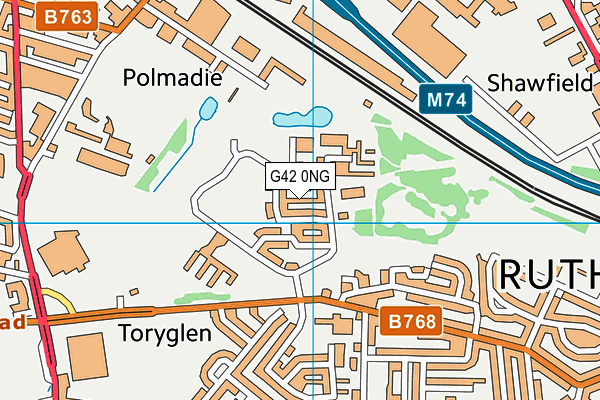 G42 0NG map - OS VectorMap District (Ordnance Survey)