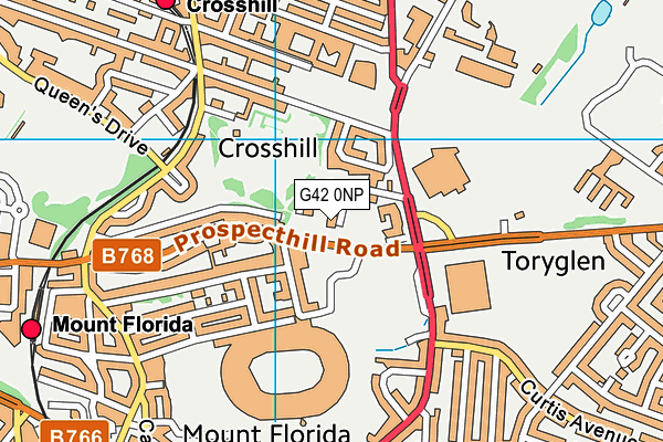 G42 0NP map - OS VectorMap District (Ordnance Survey)