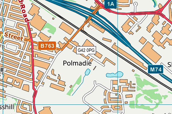 G42 0PG map - OS VectorMap District (Ordnance Survey)