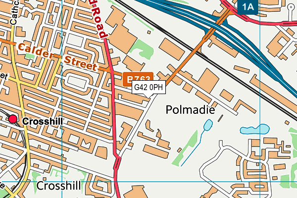 G42 0PH map - OS VectorMap District (Ordnance Survey)