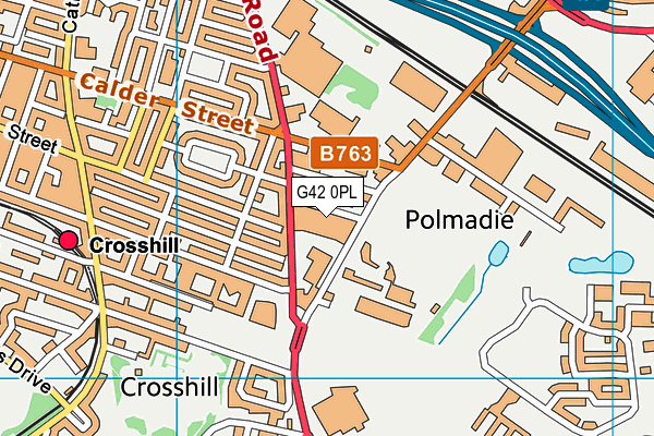 G42 0PL map - OS VectorMap District (Ordnance Survey)