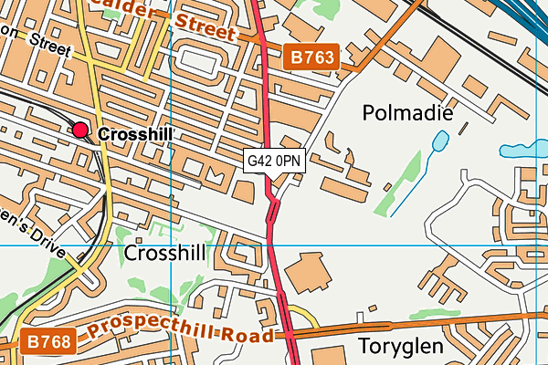 G42 0PN map - OS VectorMap District (Ordnance Survey)