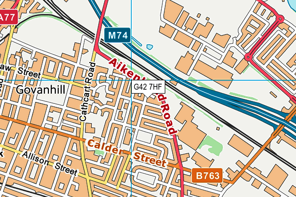 G42 7HF map - OS VectorMap District (Ordnance Survey)