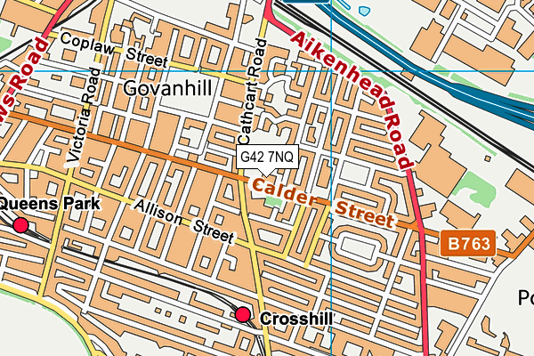 G42 7NQ map - OS VectorMap District (Ordnance Survey)