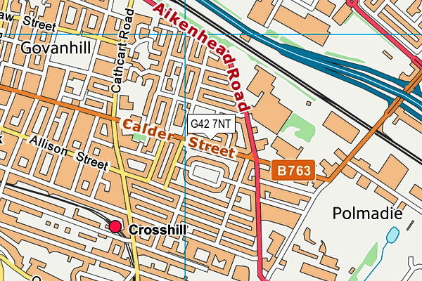 G42 7NT map - OS VectorMap District (Ordnance Survey)