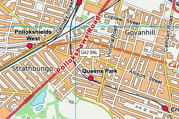 G42 8NL map - OS VectorMap District (Ordnance Survey)