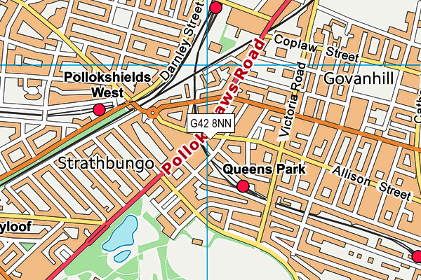 G42 8NN map - OS VectorMap District (Ordnance Survey)