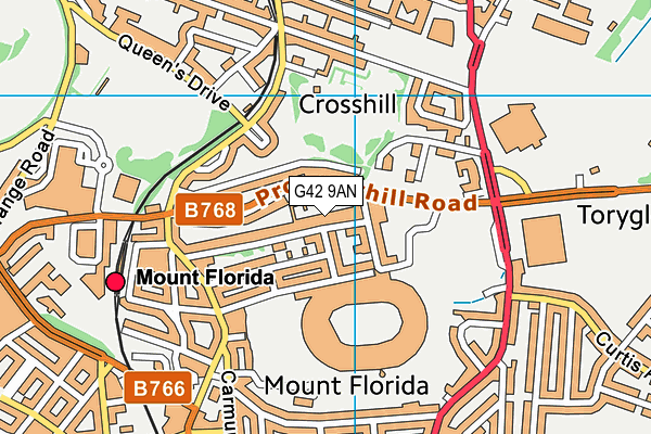 G42 9AN map - OS VectorMap District (Ordnance Survey)