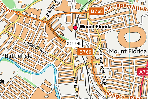 G42 9HL map - OS VectorMap District (Ordnance Survey)