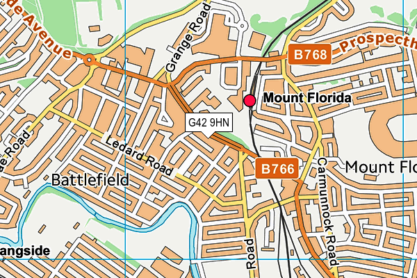 G42 9HN map - OS VectorMap District (Ordnance Survey)