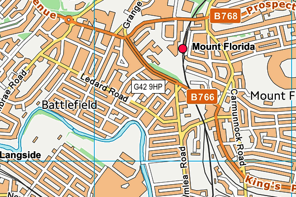 G42 9HP map - OS VectorMap District (Ordnance Survey)
