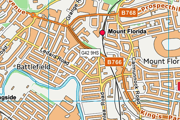 G42 9HS map - OS VectorMap District (Ordnance Survey)