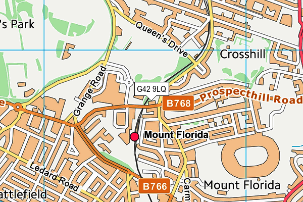 G42 9LQ map - OS VectorMap District (Ordnance Survey)