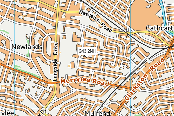 G43 2NH map - OS VectorMap District (Ordnance Survey)