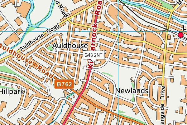 G43 2NT map - OS VectorMap District (Ordnance Survey)